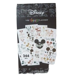NEW Disney The Happy Planner Mickey Minnie Mouse Stickers Sheets 244 Pcs Crafts